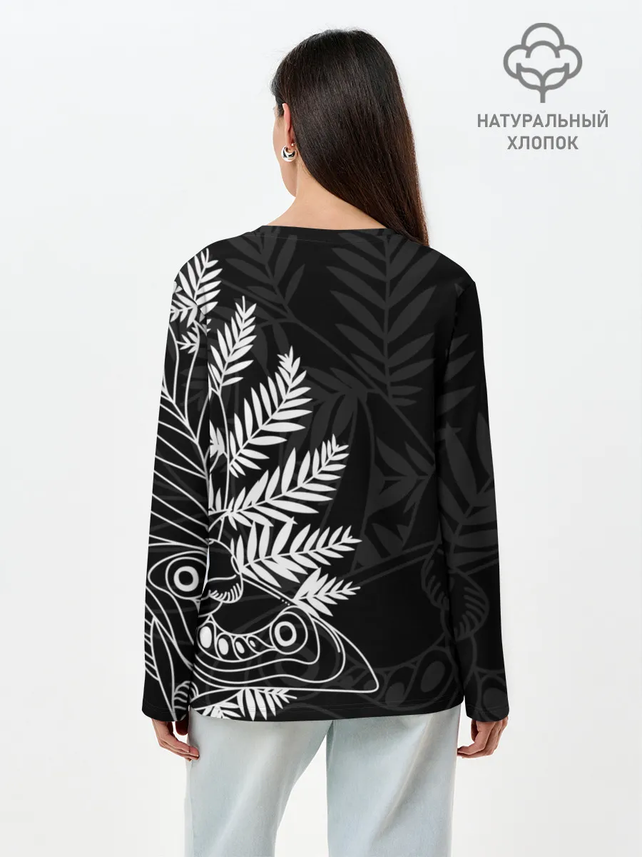 Лонгслив женский. Хлопок / THE LAST OF US 2 | ОДНИ ИЗ НАС 2 ТАТУ ЭЛЛИ