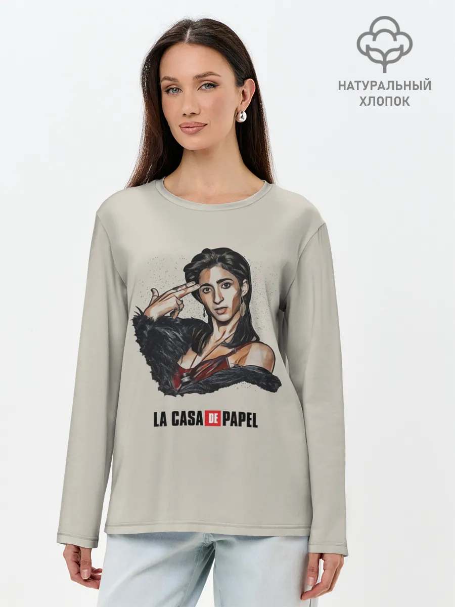 Лонгслив женский. Хлопок / БУМАЖНЫЙ ДОМ