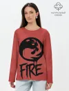 Лонгслив женский. Хлопок / Emblems Fire