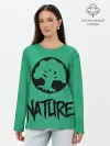 Лонгслив женский. Хлопок / Emblems Nature