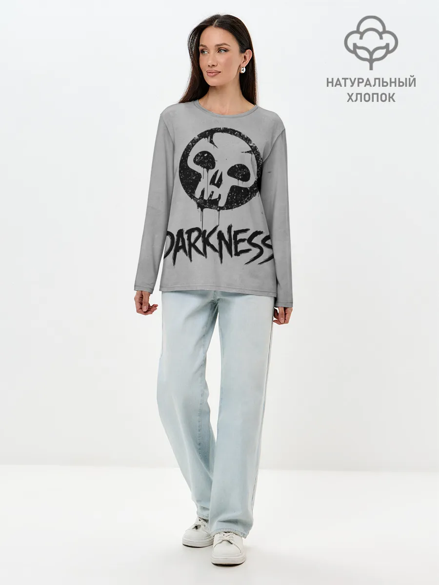 Лонгслив женский. Хлопок / Emblems Darkness