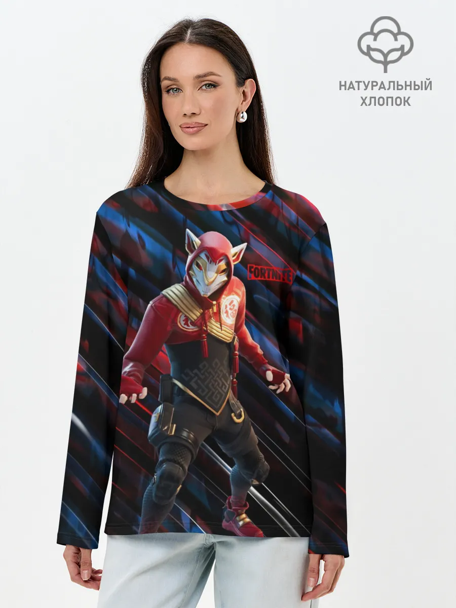 Лонгслив женский. Хлопок / Fortnite | Фортнайт 2020