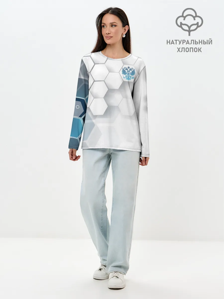 Лонгслив женский. Хлопок / Россия