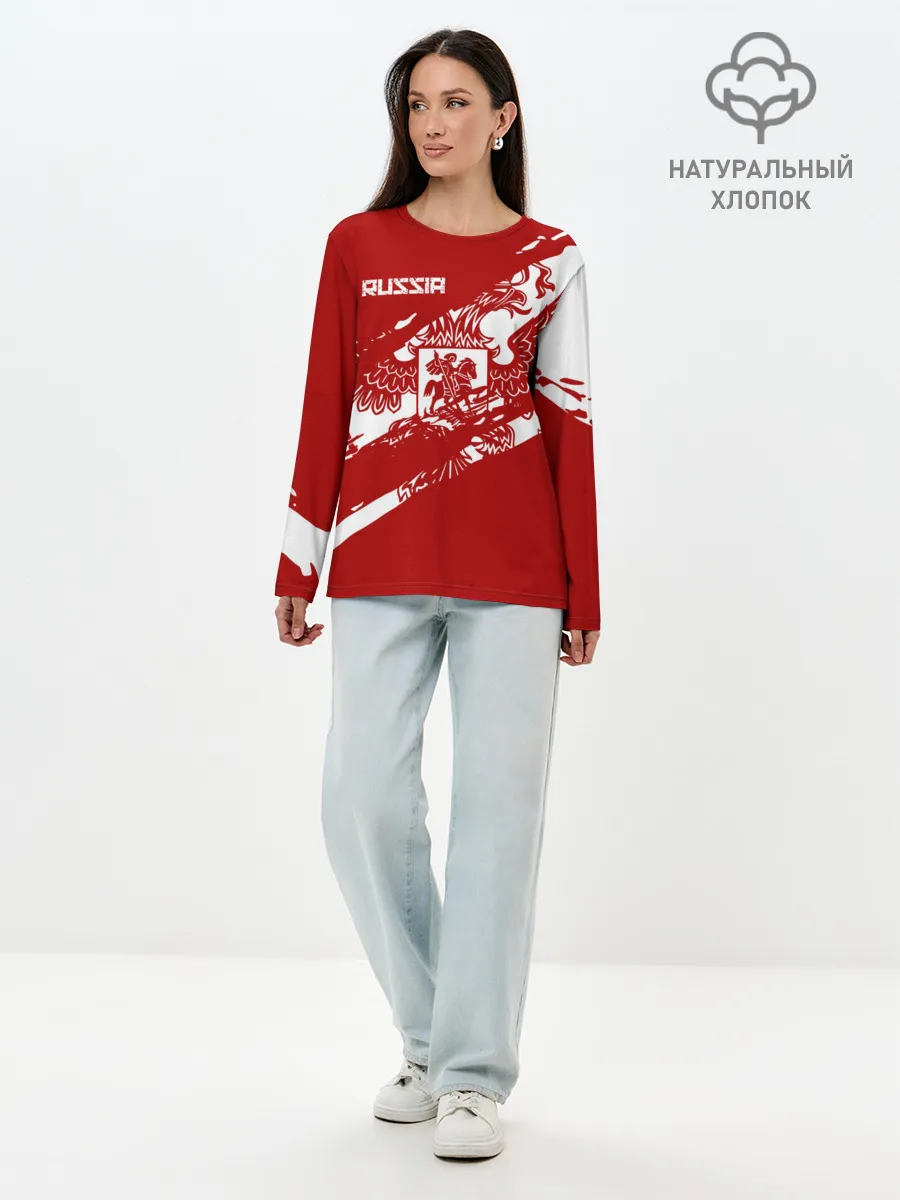 Лонгслив женский. Хлопок / Russia