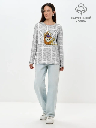 Лонгслив женский. Хлопок / POG