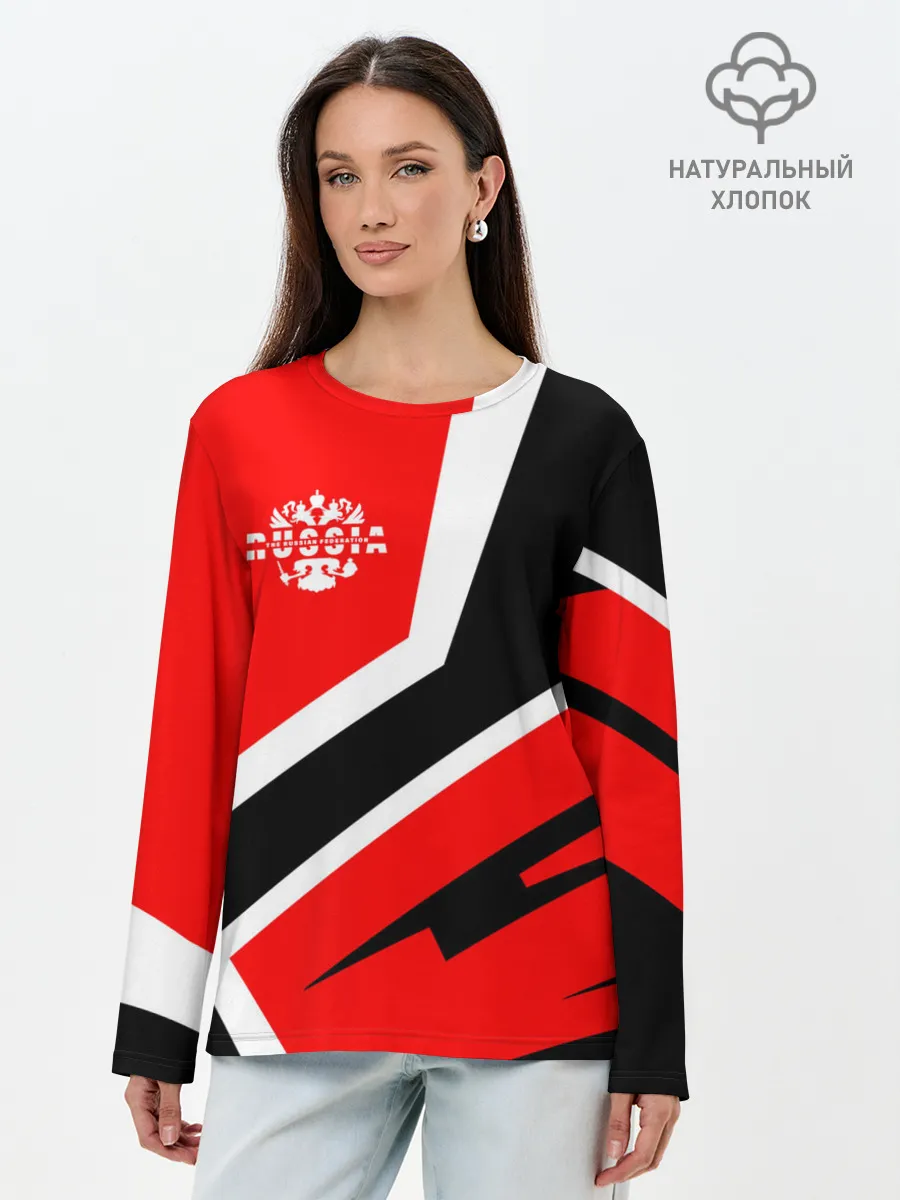 Лонгслив женский. Хлопок / Russia