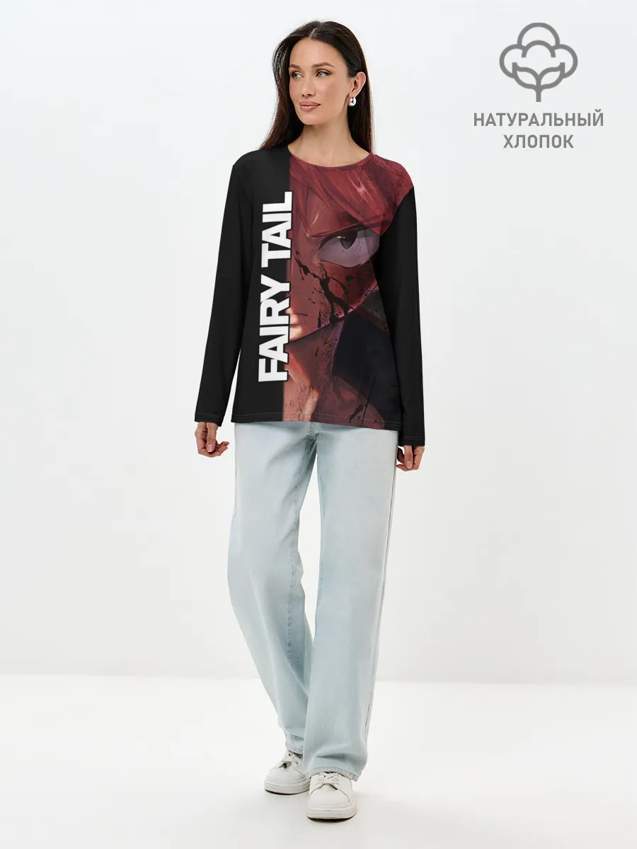 Лонгслив женский. Хлопок / Хвост Феи взгляд