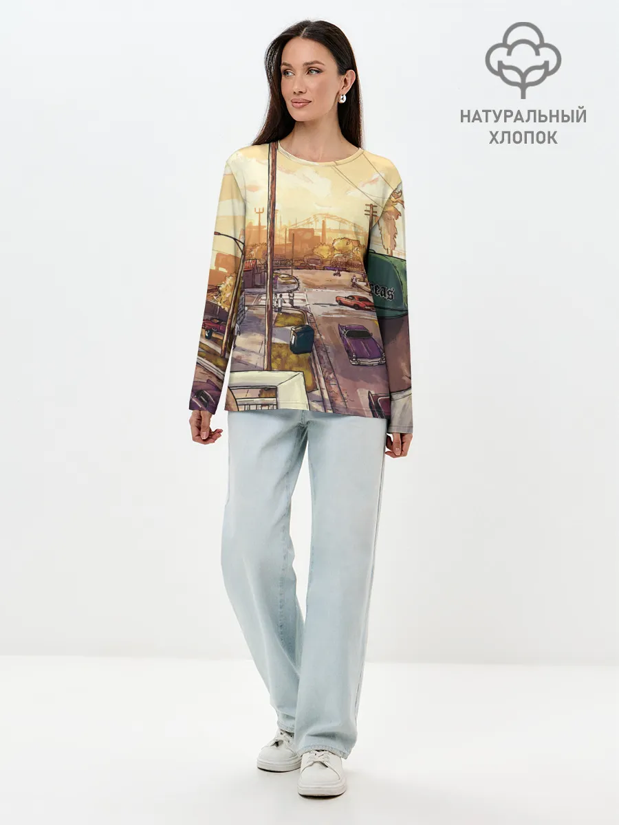 Лонгслив женский. Хлопок / GTA San Andreas