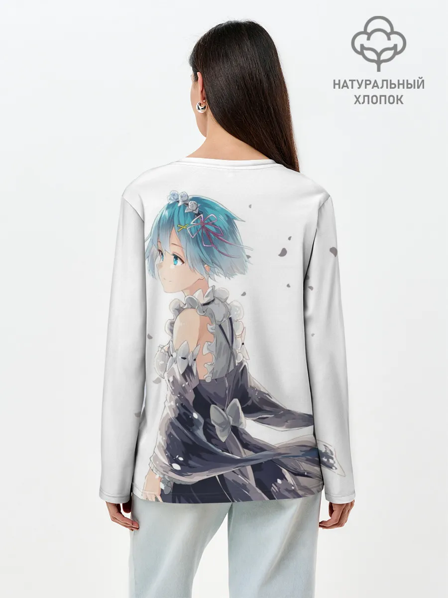 Лонгслив женский. Хлопок / Рем | Rem