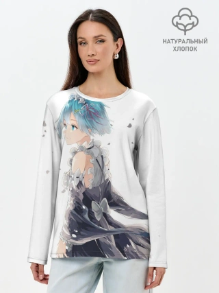 Лонгслив женский. Хлопок / Рем | Rem