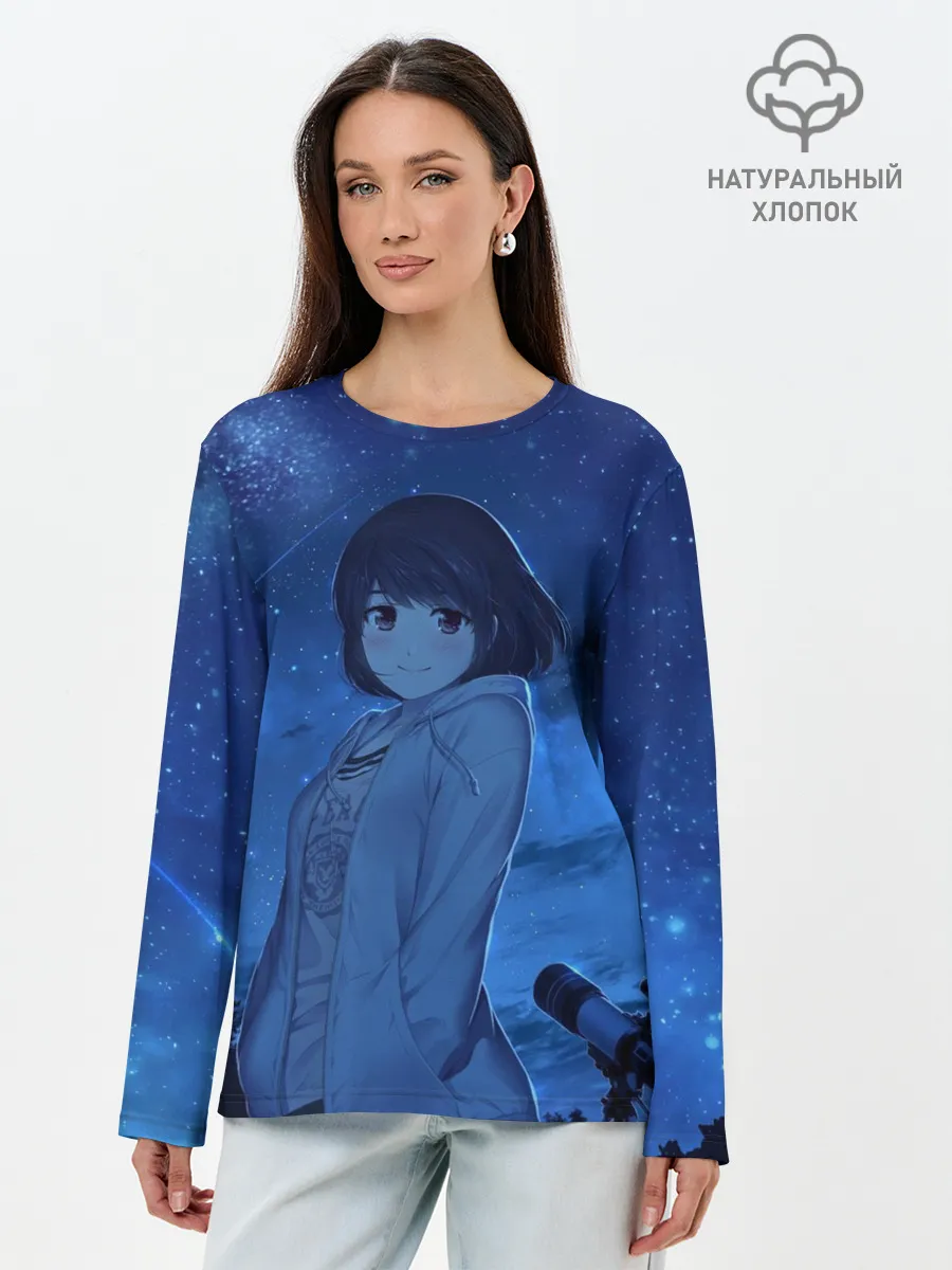 Лонгслив женский. Хлопок / Rui-Rui