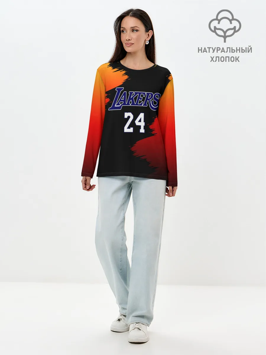 Лонгслив женский. Хлопок / Los Angeles Lakers / Kobe Brya