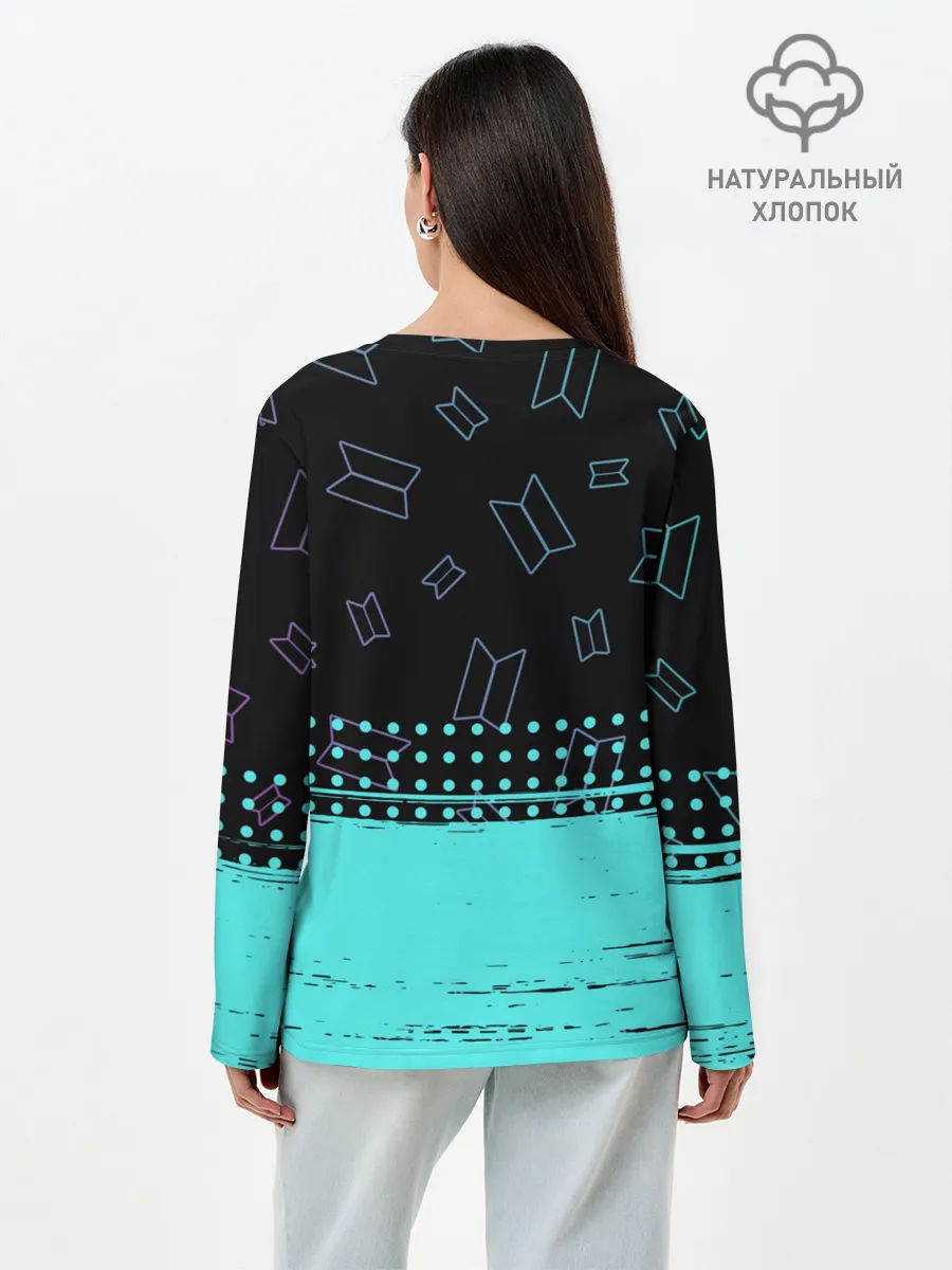 Лонгслив женский. Хлопок / BTS / БТС