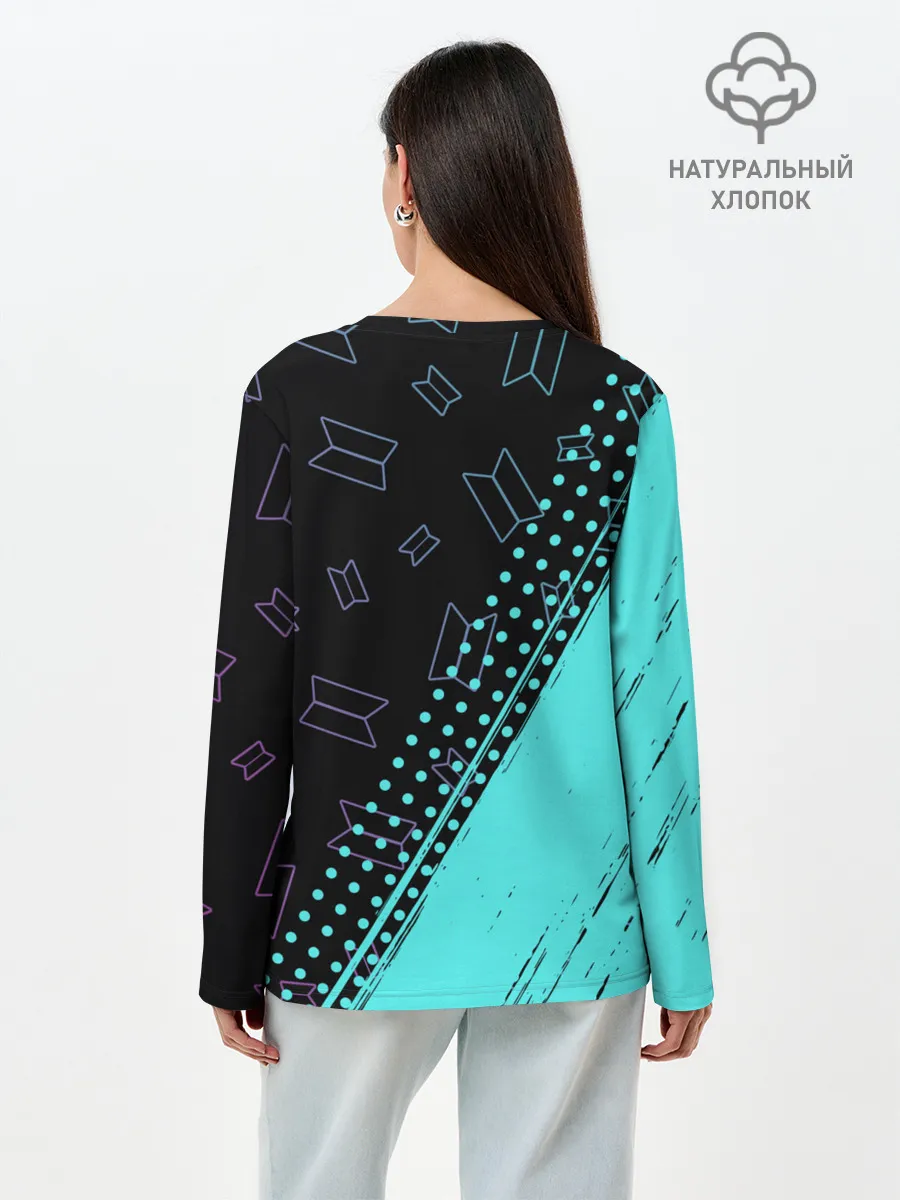 Лонгслив женский. Хлопок / BTS / БТС