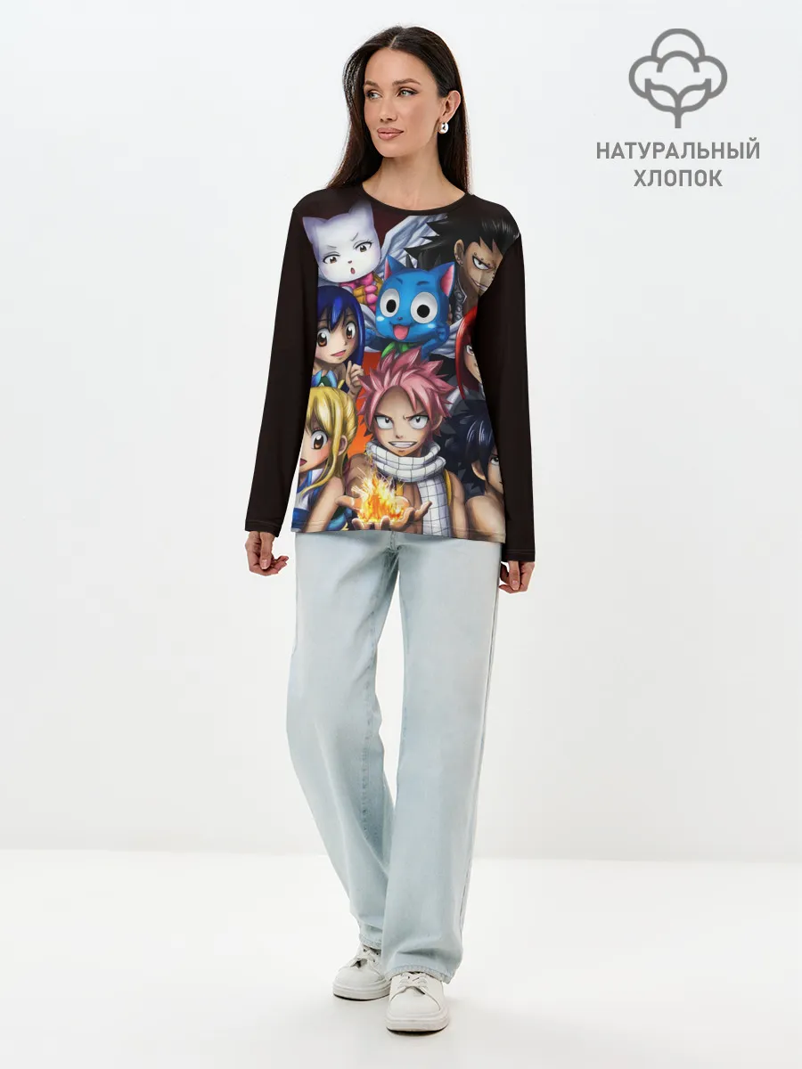 Лонгслив женский. Хлопок / Fairy Tail manga