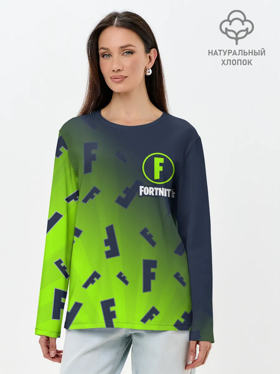 Лонгслив женский. Хлопок / FORTNITE / ФОРТНАЙТ