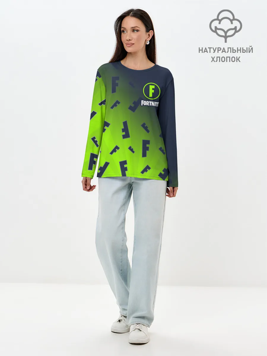 Лонгслив женский. Хлопок / FORTNITE / ФОРТНАЙТ