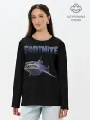 Лонгслив женский. Хлопок / Loot Shark Fortnite