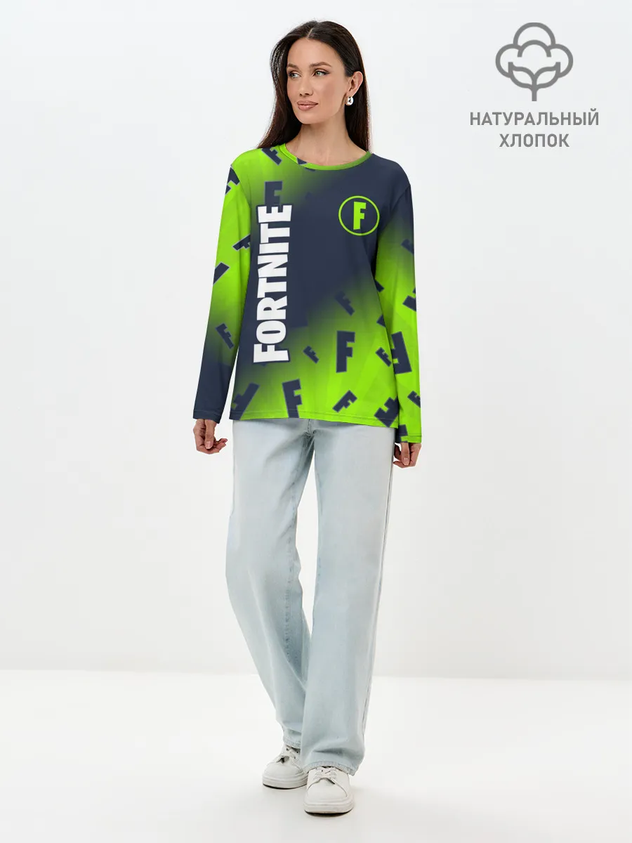 Лонгслив женский. Хлопок / FORTNITE / ФОРТНАЙТ
