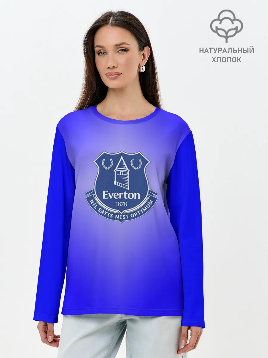 Лонгслив женский. Хлопок / Эвертон 3D
