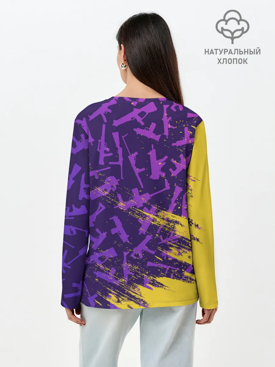 Лонгслив женский. Хлопок / CS GO | КС ГО