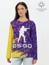 Лонгслив женский. Хлопок / CS GO | КС ГО
