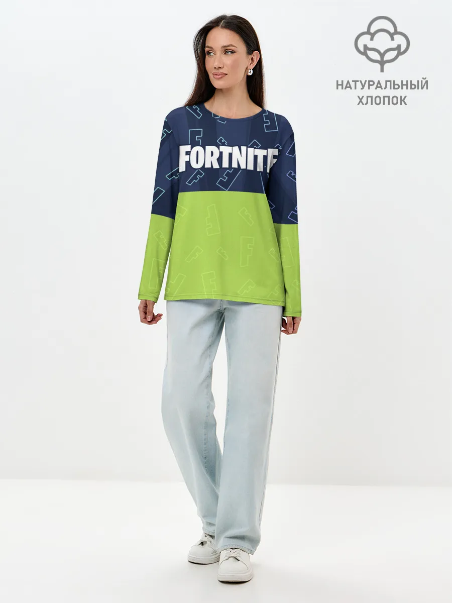 Лонгслив женский. Хлопок / FORTNITE / ФОРТНАЙТ