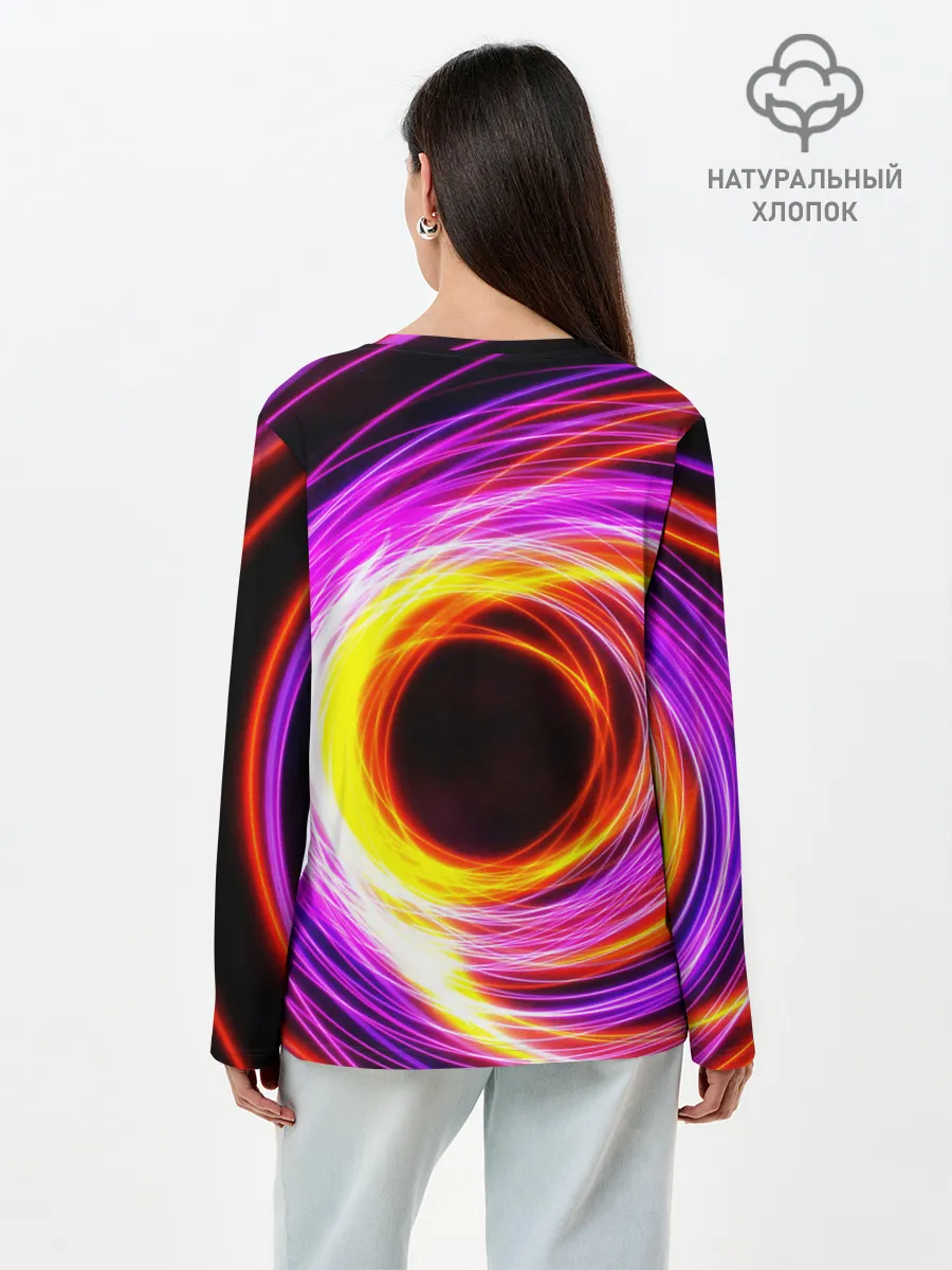 Лонгслив женский. Хлопок / ИСКРЫ