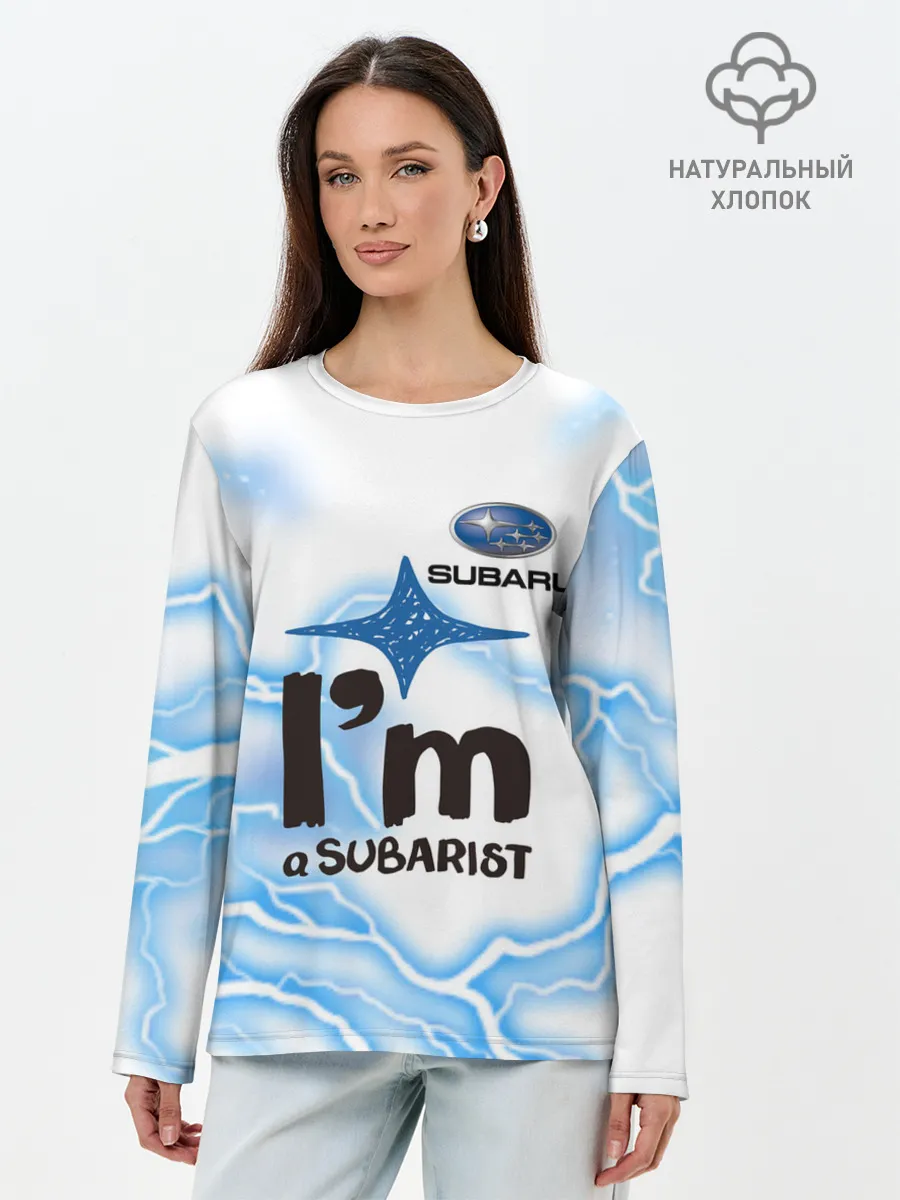 Лонгслив женский. Хлопок / SUBARU