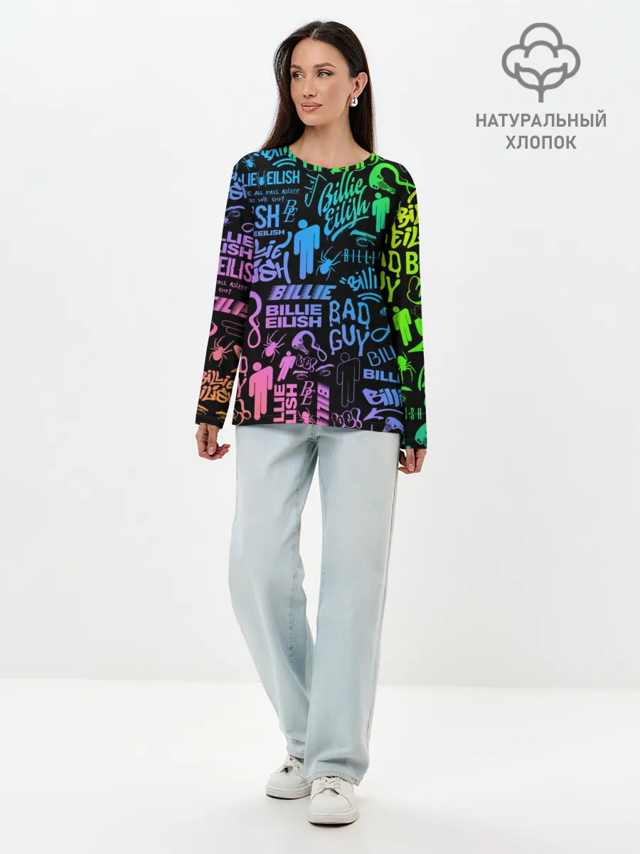 Лонгслив женский. Хлопок / BILLIE EILISH | БИЛЛИ АЙЛИШ