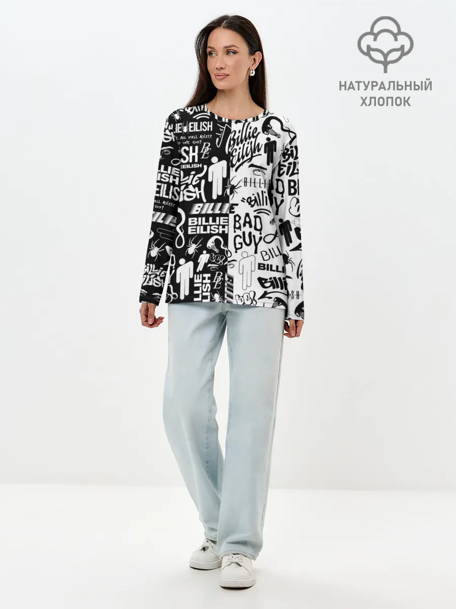 Лонгслив женский. Хлопок / BILLIE EILISH | БИЛЛИ АЙЛИШ