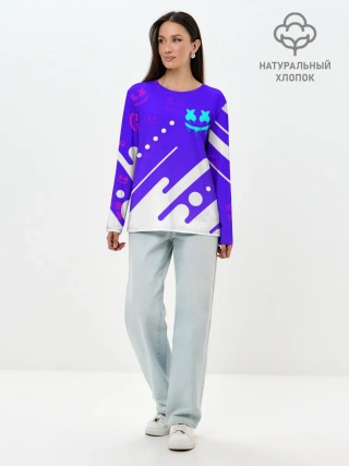 Лонгслив женский. Хлопок / MARSHMELLO / МАРШМЕЛЛОУ