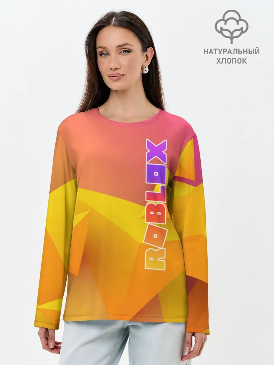 Лонгслив женский. Хлопок / Roblox