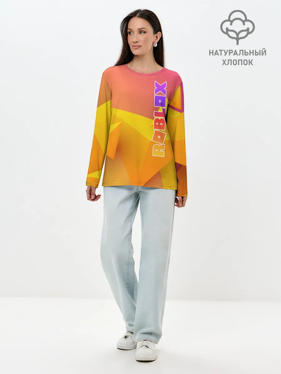Лонгслив женский. Хлопок / Roblox