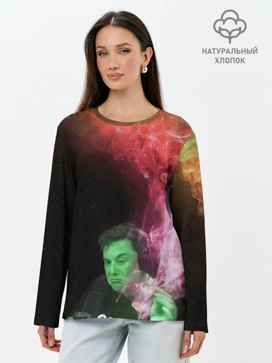 Лонгслив женский. Хлопок / ПРИШЕЛЕЦ