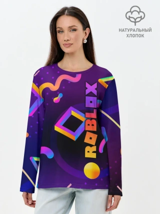 Лонгслив женский. Хлопок / Roblox