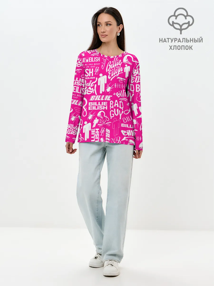 Лонгслив женский. Хлопок / BILLIE EILISH | БИЛЛИ АЙЛИШ
