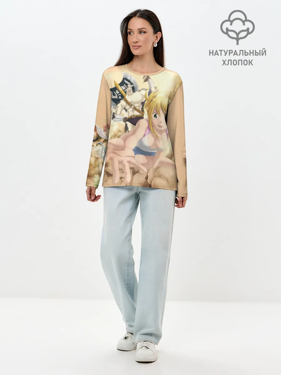 Лонгслив женский. Хлопок / Люси и Телец