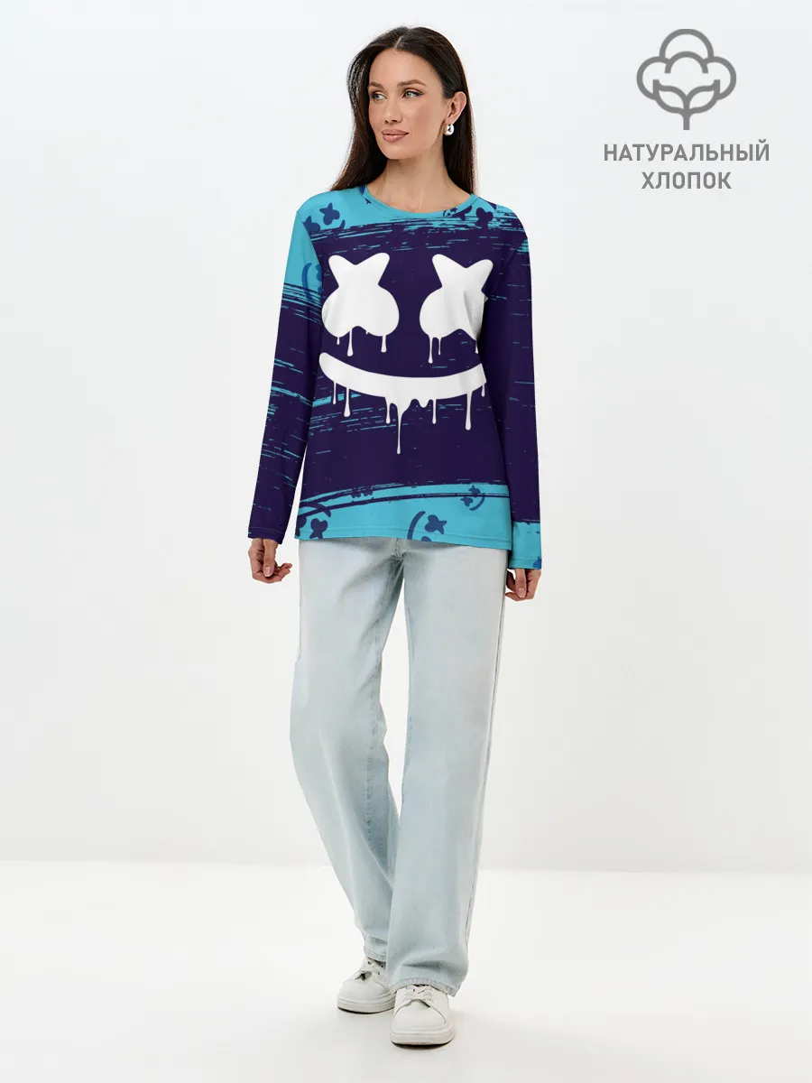 Лонгслив женский. Хлопок / MARSHMELLO / МАРШМЕЛЛОУ