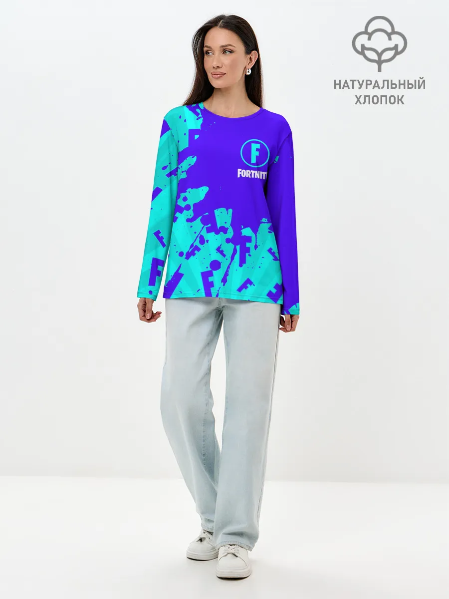 Лонгслив женский. Хлопок / FORTNITE / ФОРТНАЙТ