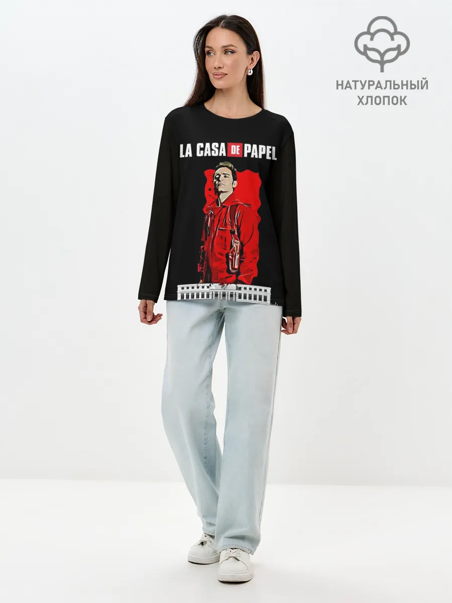 Лонгслив женский. Хлопок / БУМАЖНЫЙ ДОМ