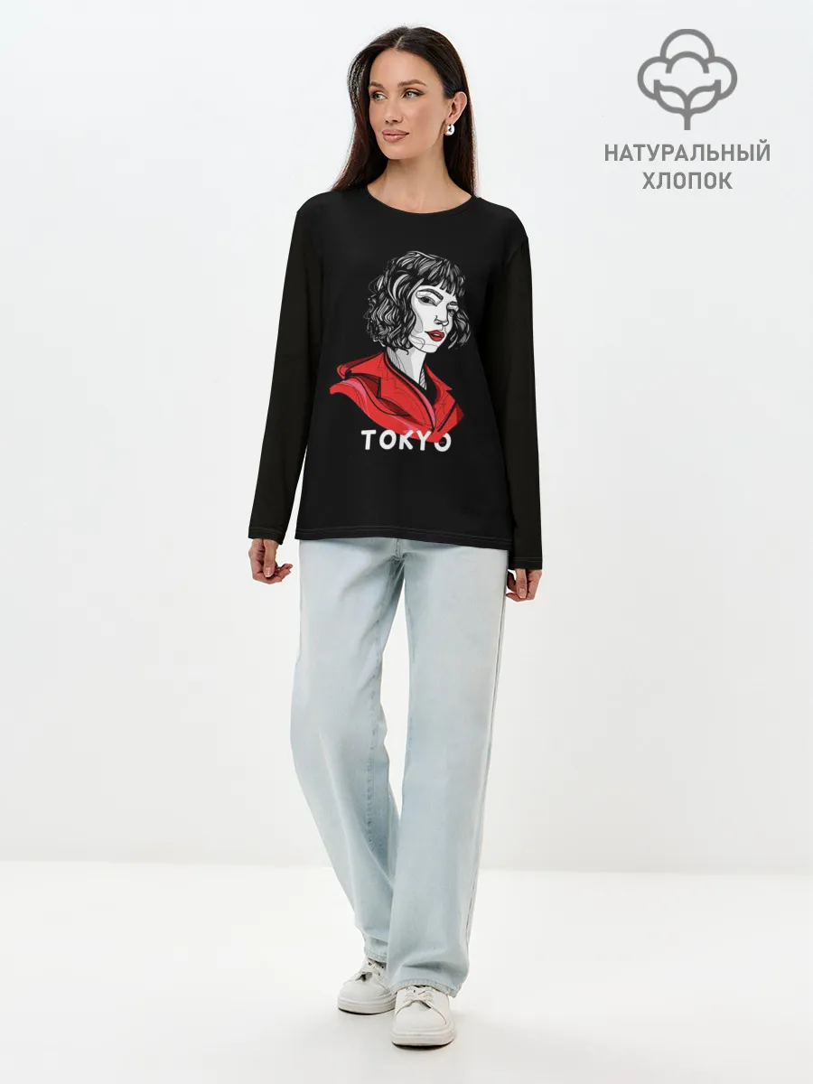 Лонгслив женский. Хлопок / БУМАЖНЫЙ ДОМ