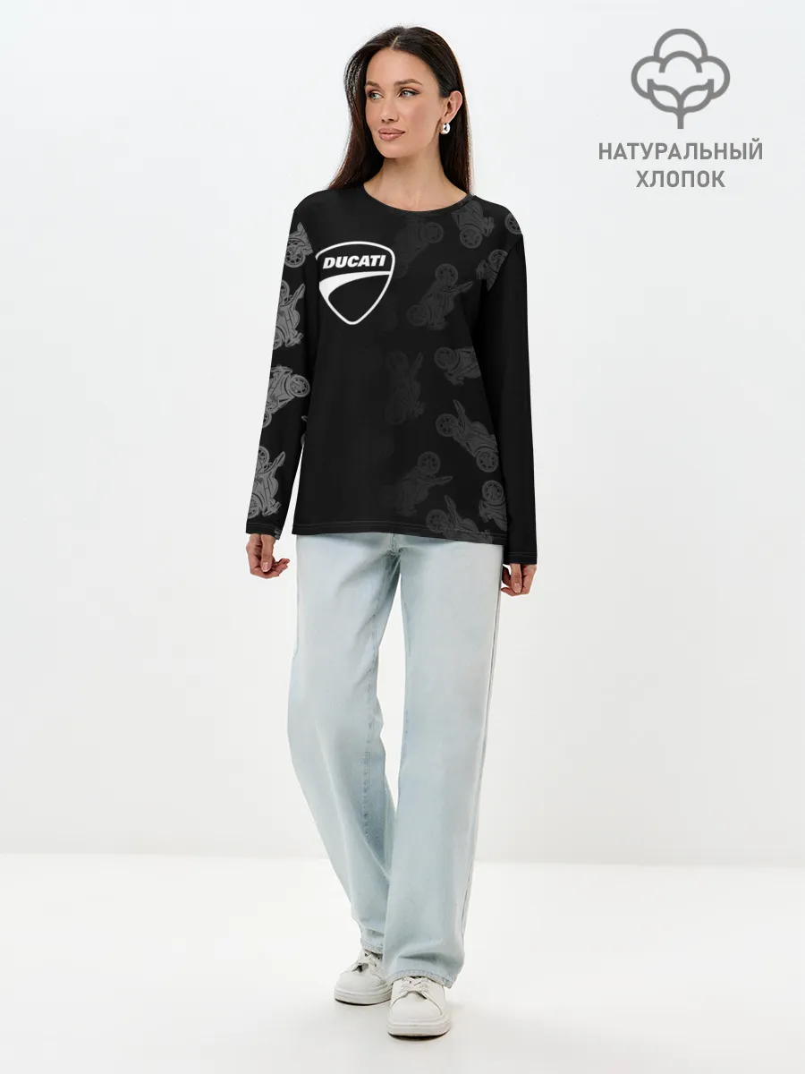 Лонгслив женский. Хлопок / DUCATI [1]
