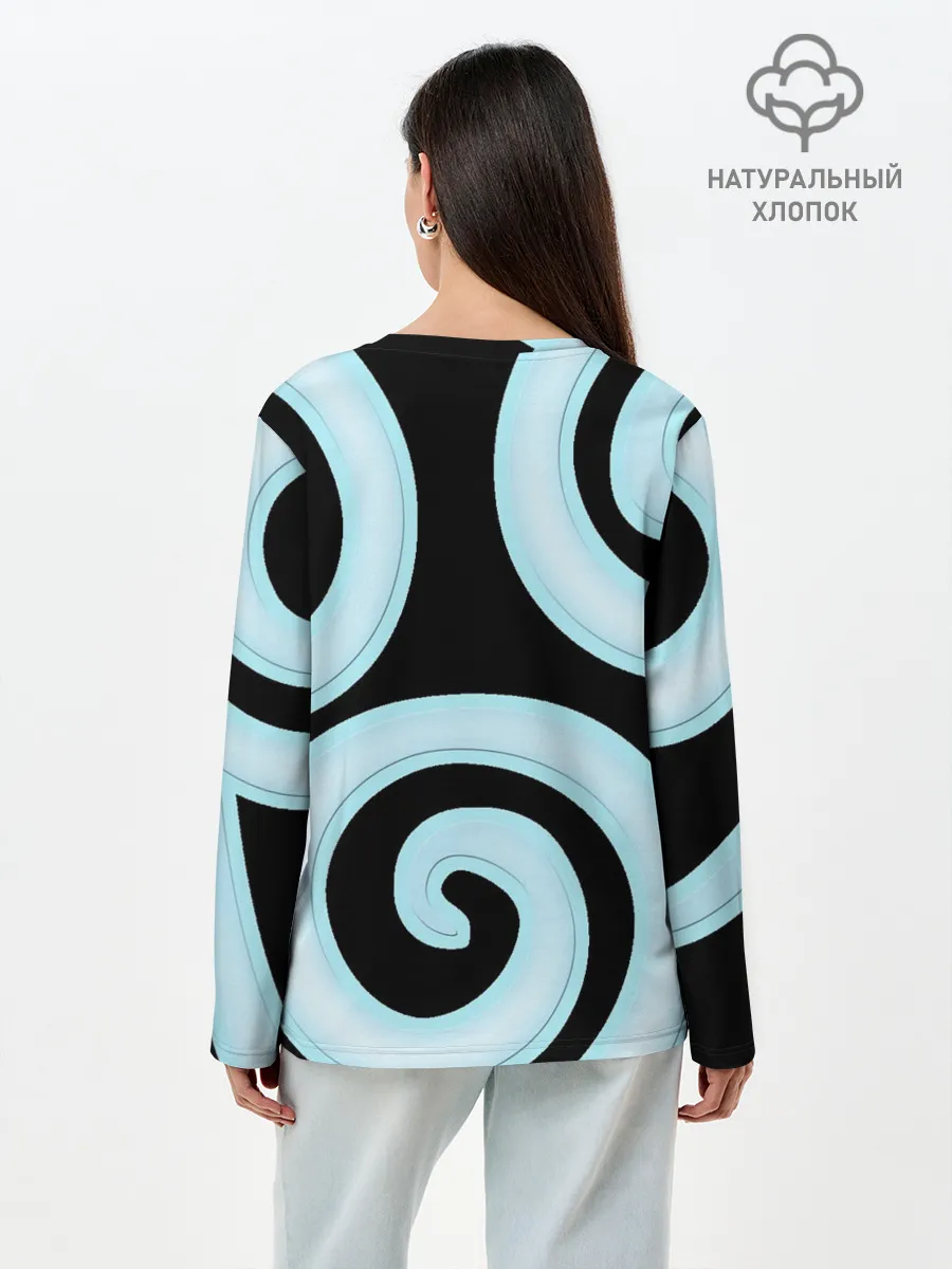 Лонгслив женский. Хлопок / Аватар Легенда об Аанге