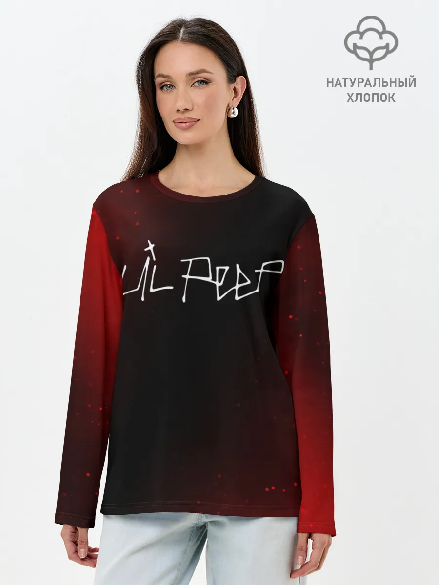 Лонгслив женский. Хлопок / LIL PEEP / ЛИЛ ПИП