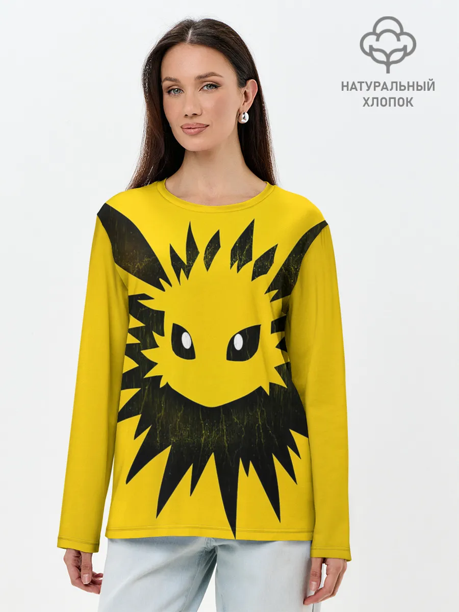 Лонгслив женский. Хлопок / Pokemon