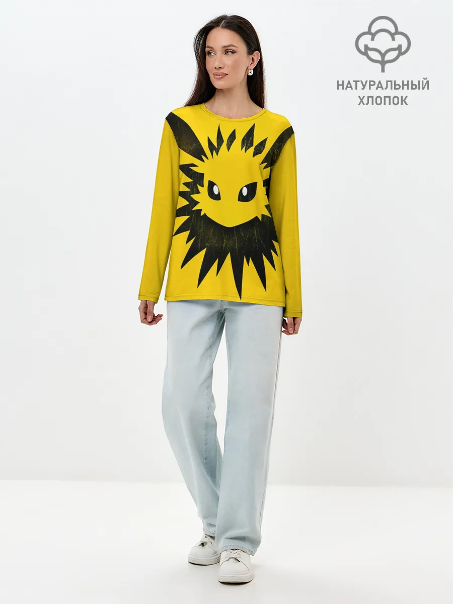 Лонгслив женский. Хлопок / Pokemon