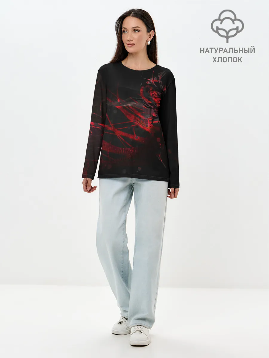Лонгслив женский. Хлопок / DIGITAL 3D