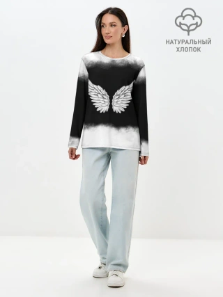 Лонгслив женский. Хлопок / Im an angel