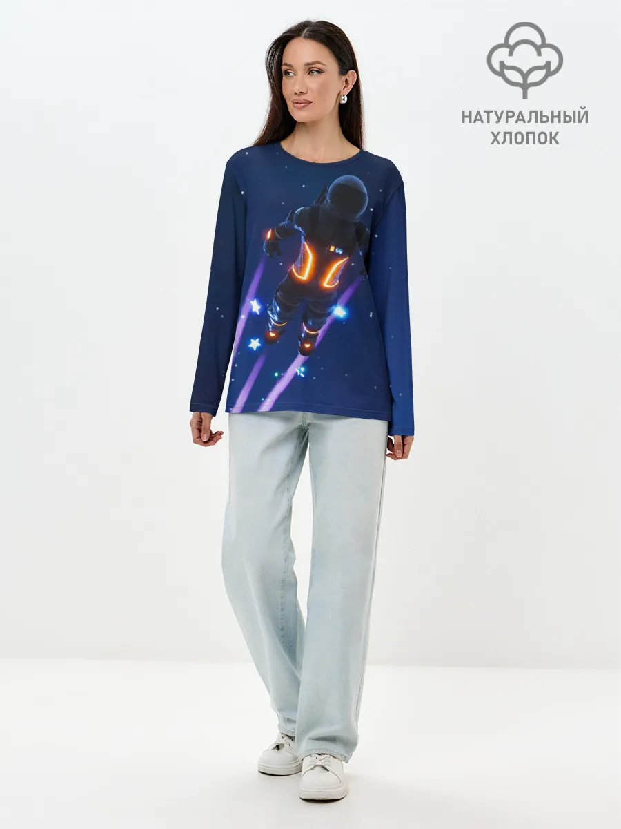 Лонгслив женский. Хлопок / Dark Voyager